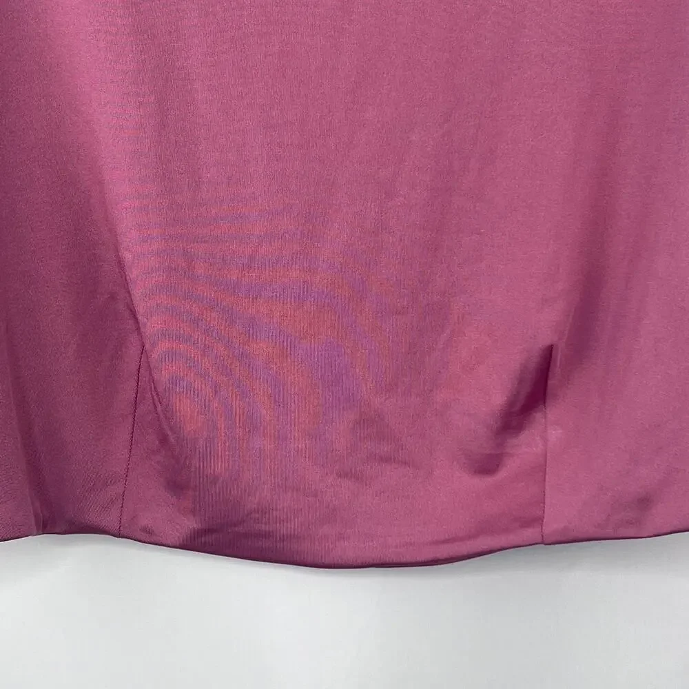 Nina Parker Size 1X Crew Neck Pink Cropped Tank Top